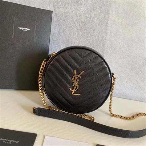 YSL round camera bag